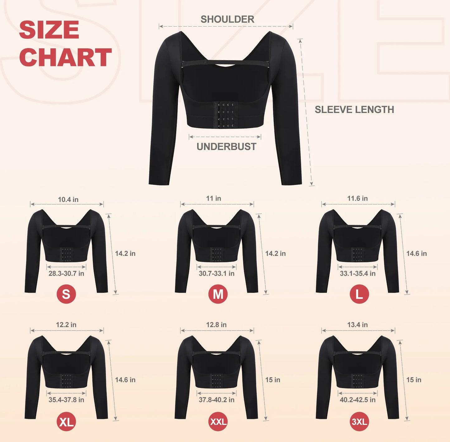 Arm Slimmer Corset Shapewear Postsurgical Shaping Anti-Shake Chest
