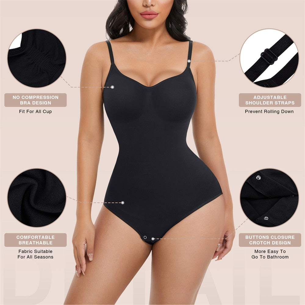 Bodysuit Shapewear Women Tummy Control Body Shaper Fajas Colombianas