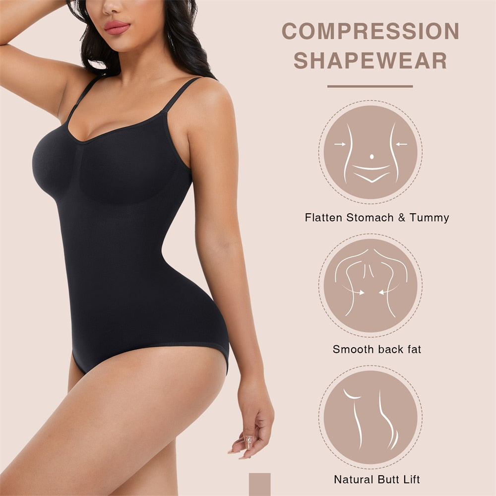 Bodysuit Shapewear Women Tummy Control Body Shaper Fajas Colombianas