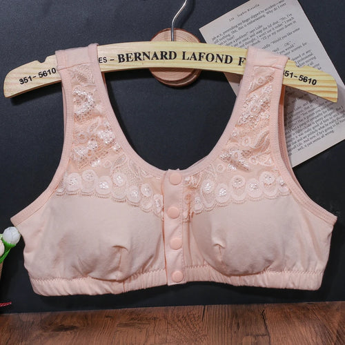 4pcs Lace Mastectomy Bra  w/ insert pockets.