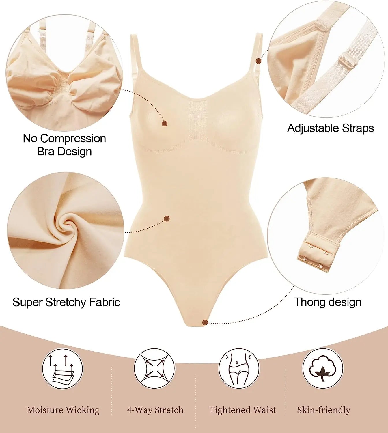 Viral Seamless Body Suit w/ Thong