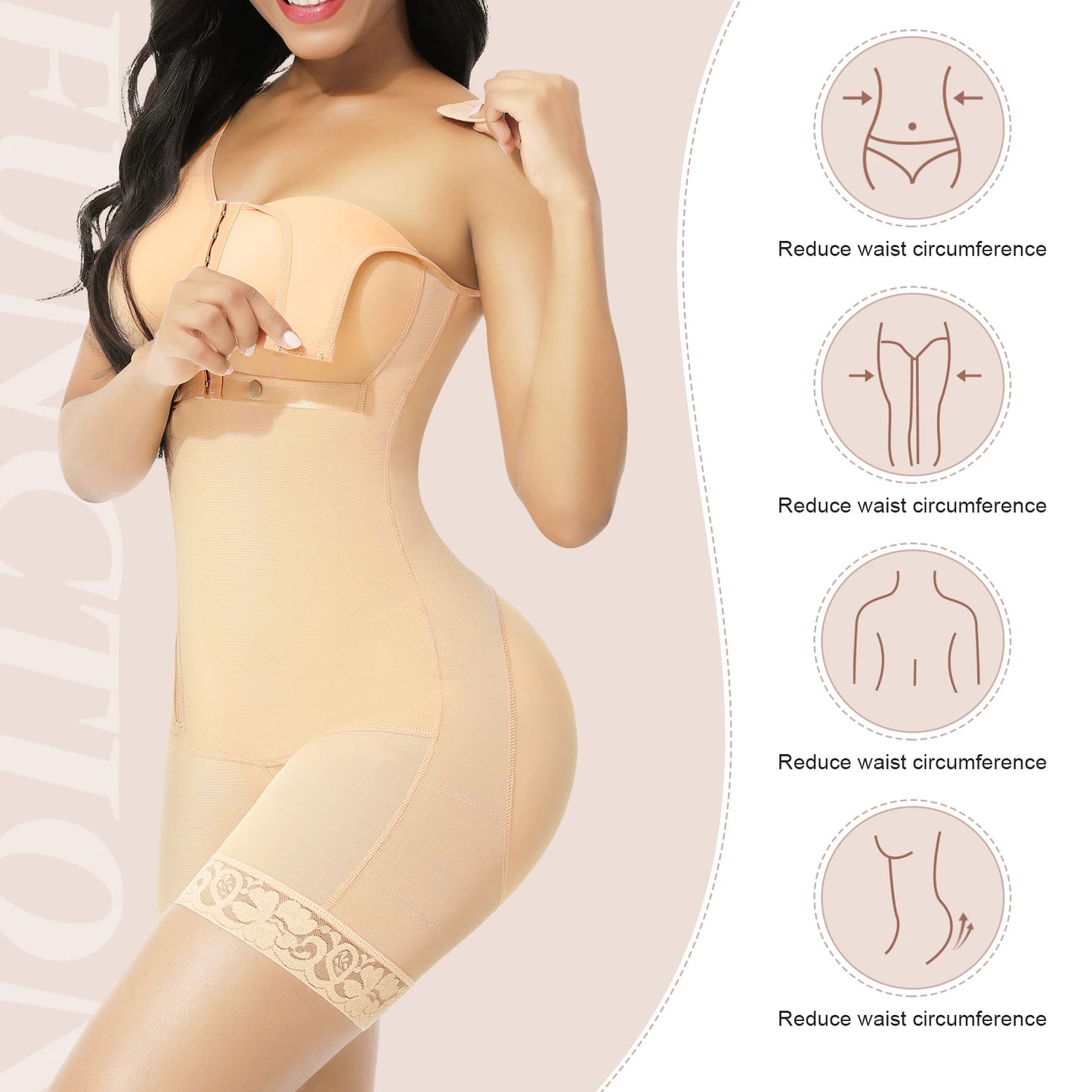 Colombian Fajas - Side Zipper - Sculpting Shapewear Stage One Tummy