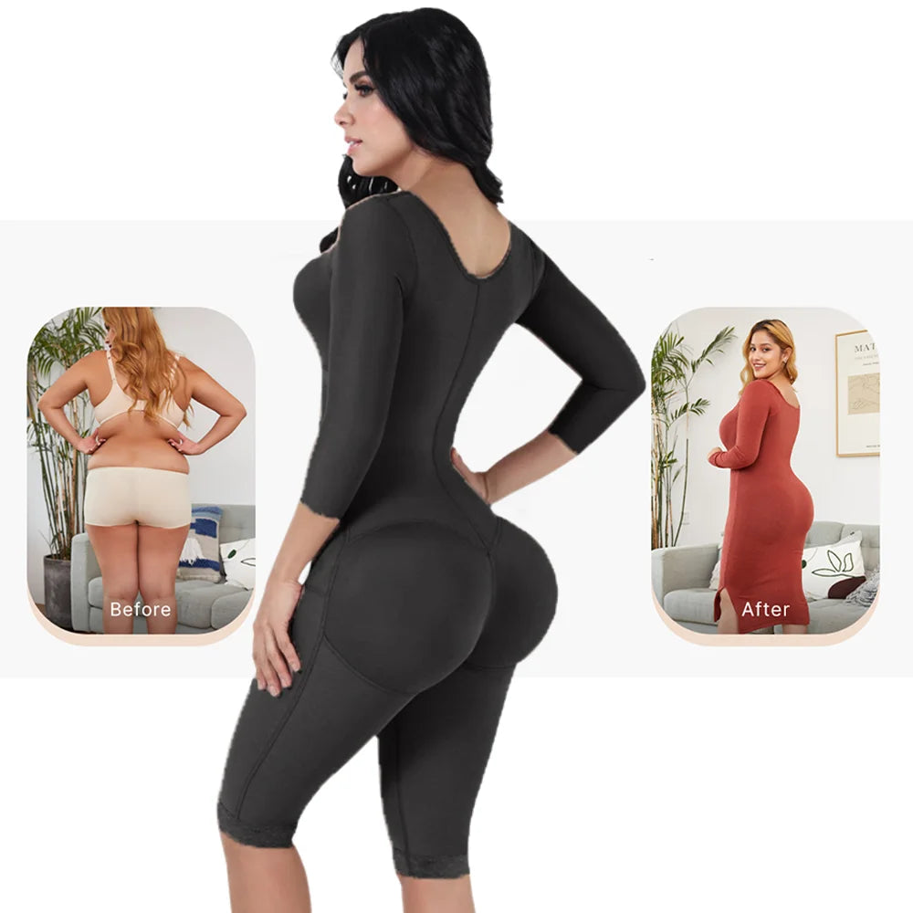 Fajas Colombianas Body Shaper Girdles for Women Tummy Control Post