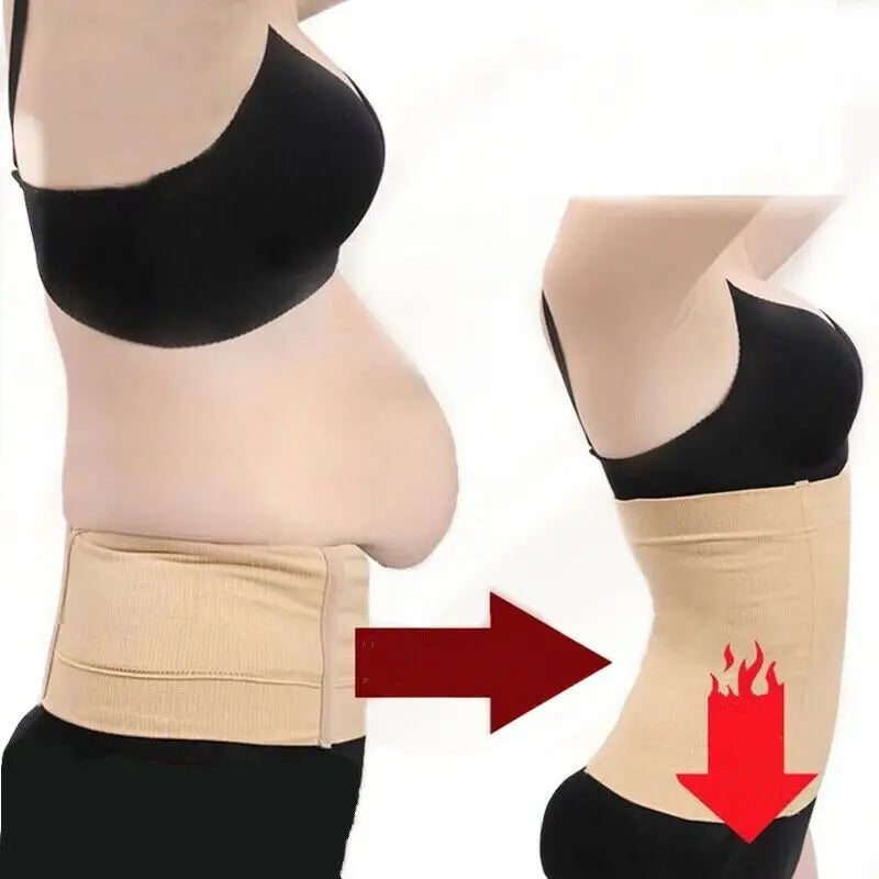 2 IN 1 Postpartum Belly Recovery Bands Body Shaper Waist Trainer Tummy