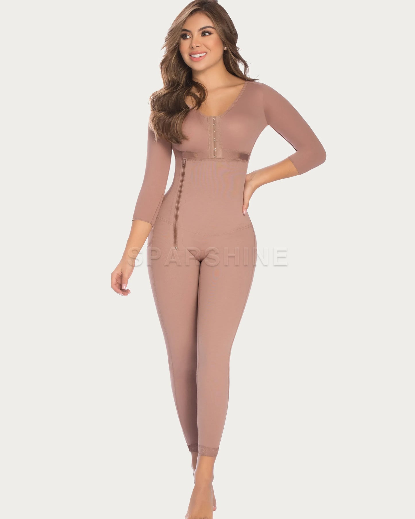 Long Sleeve Shapewear Hand Waist And Back Control Faja Cosmetic