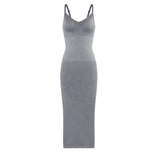 Hexin Shapwear Dress Built In Bra For Women Long Dress Seamless