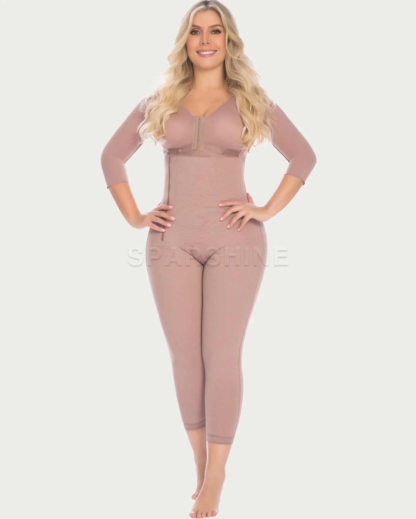 Long Sleeve Shapewear Hand Waist And Back Control Faja Cosmetic