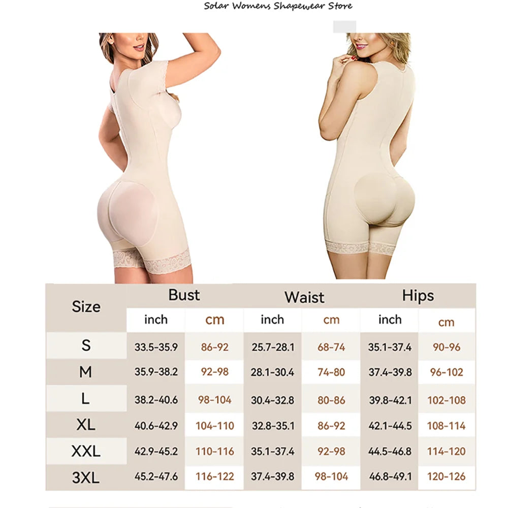 Fajas Colombianas Body Shaper Girdles for Women Tummy Control Post